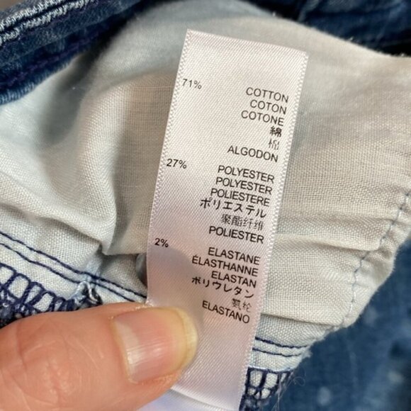 Gap blue with white polkadots skinny Jeans size 25 - Picture 12 of 13